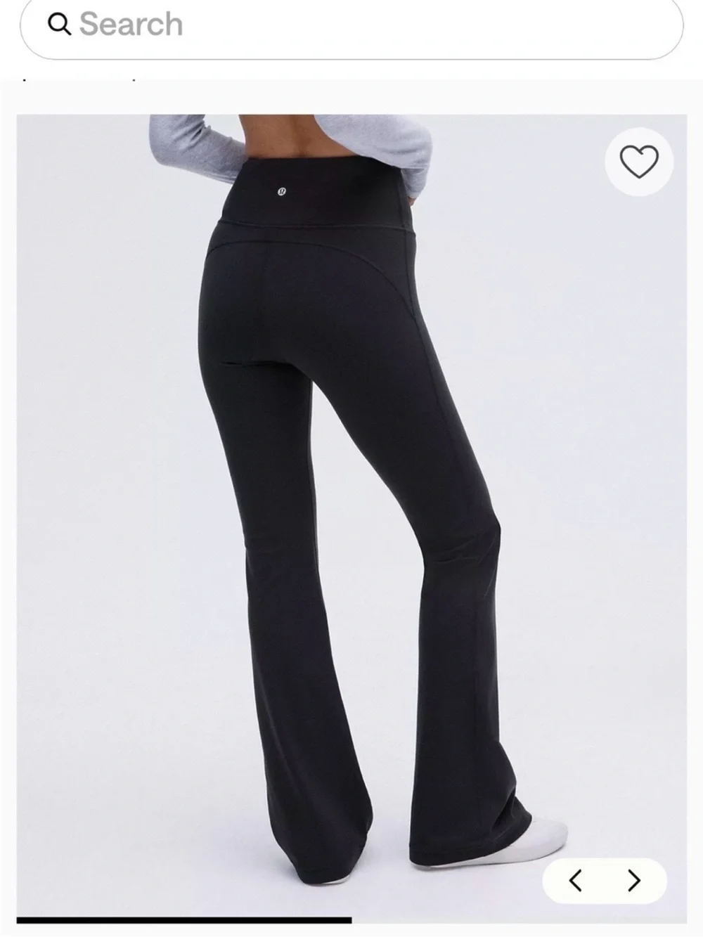 lululemon athletica Black High-Rise Flare Leggings